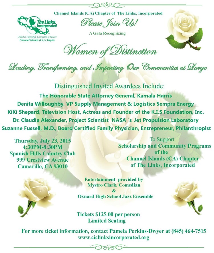 2015 Women of Distinction Invitation